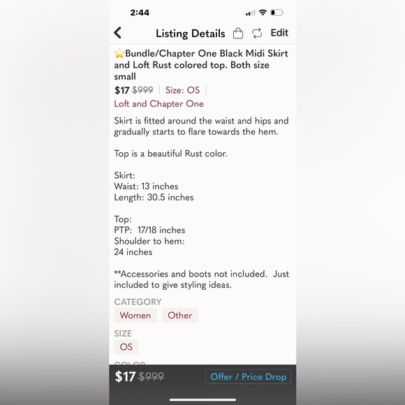 ⭐️ BUNDLE: 2 skirts and 2 tops. - Picture 11 of 12